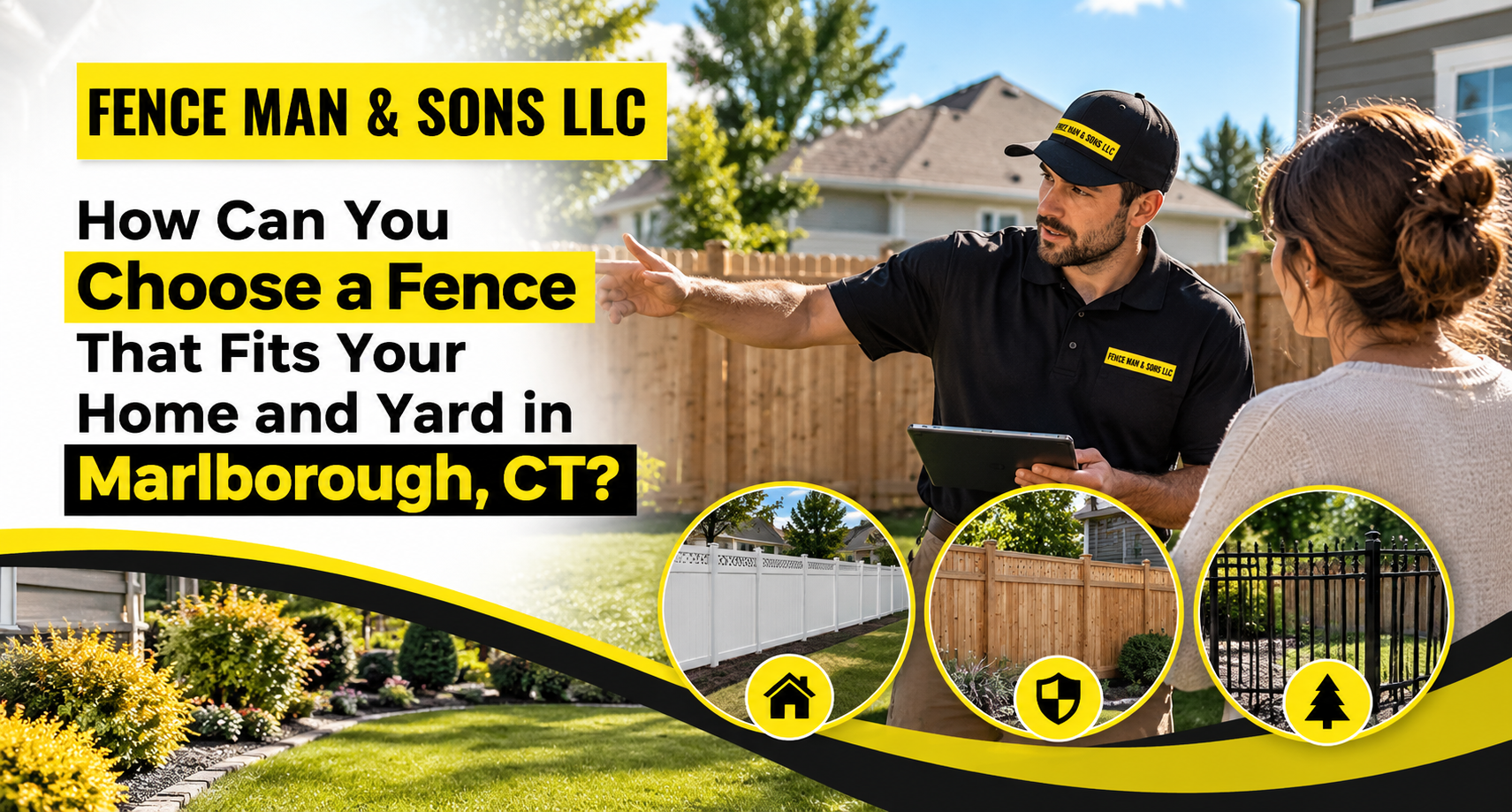 How Can You Choose a Fence That Fits Your Home and Yard in Marlborough, CT?